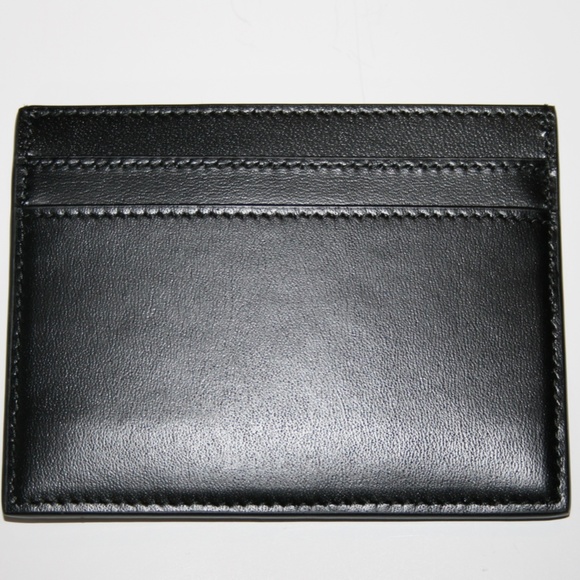 Yves Saint Laurent YSL Logo Black Cassandre Card Case - Picture 2 of 3